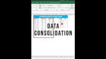 DATA CONSOLIDATION TRICK!! EXCEL MAGIC!!