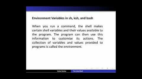 CS303 UNIT 5 - SHELL VARIABLES (VISHAL SUTHAR, GPC JALORE)