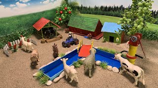 DIY Making Miniature Farm Country Diorama - horse - Mini Hand Pump Supply Water Pool for Garden