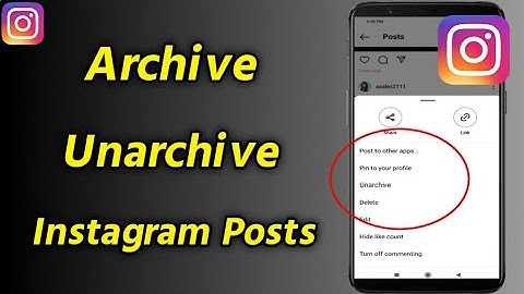 How to Archive and Unarchive Instagram Posts | Archive and Unarchive Instagram Posts