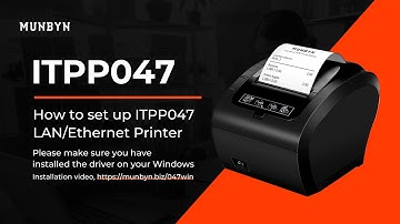 How to set up ITPP047P-UE / ITPP047P-USEW / ITPP047P-USEB LAN/Ethernet Printer with Windows?