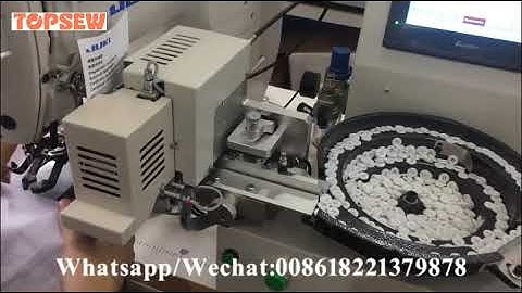 Automatic Button Feeding and Attaching sewing Machine