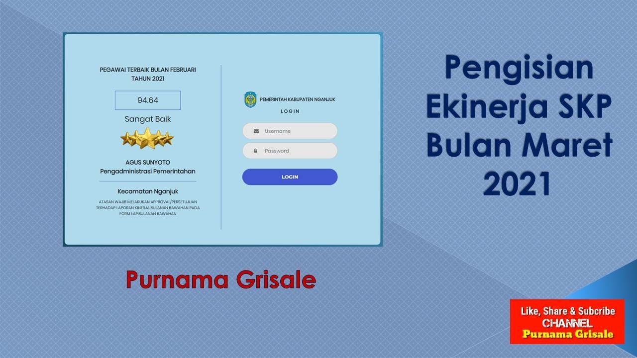 Cara Pengisian Ekinerja SKP Bulan Maret 2021 