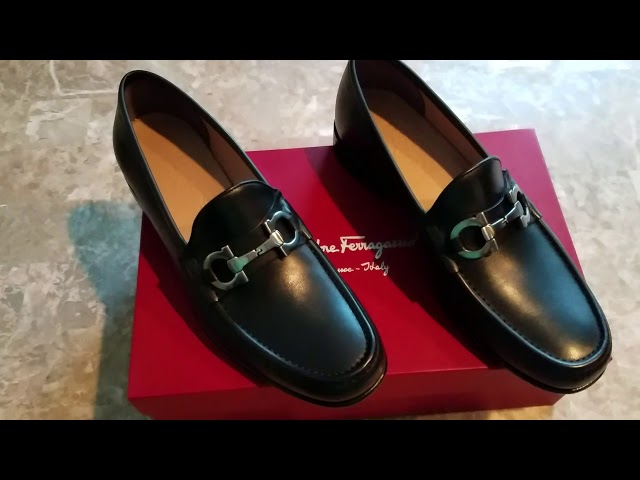 Men's Ferragamo Gancini Moccasin Unboxing and Review - YouTube