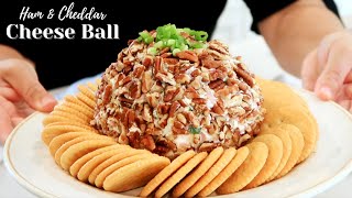 Ham and Cheddar Cheese Ball | Classic Cheese Ball Recipe