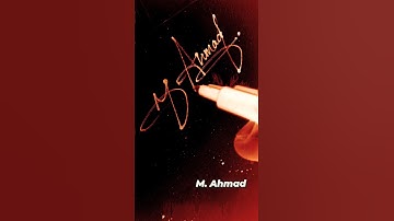 A signature style Ahmad #youtube #shortsfeed #viral #design #shorts #art #sign