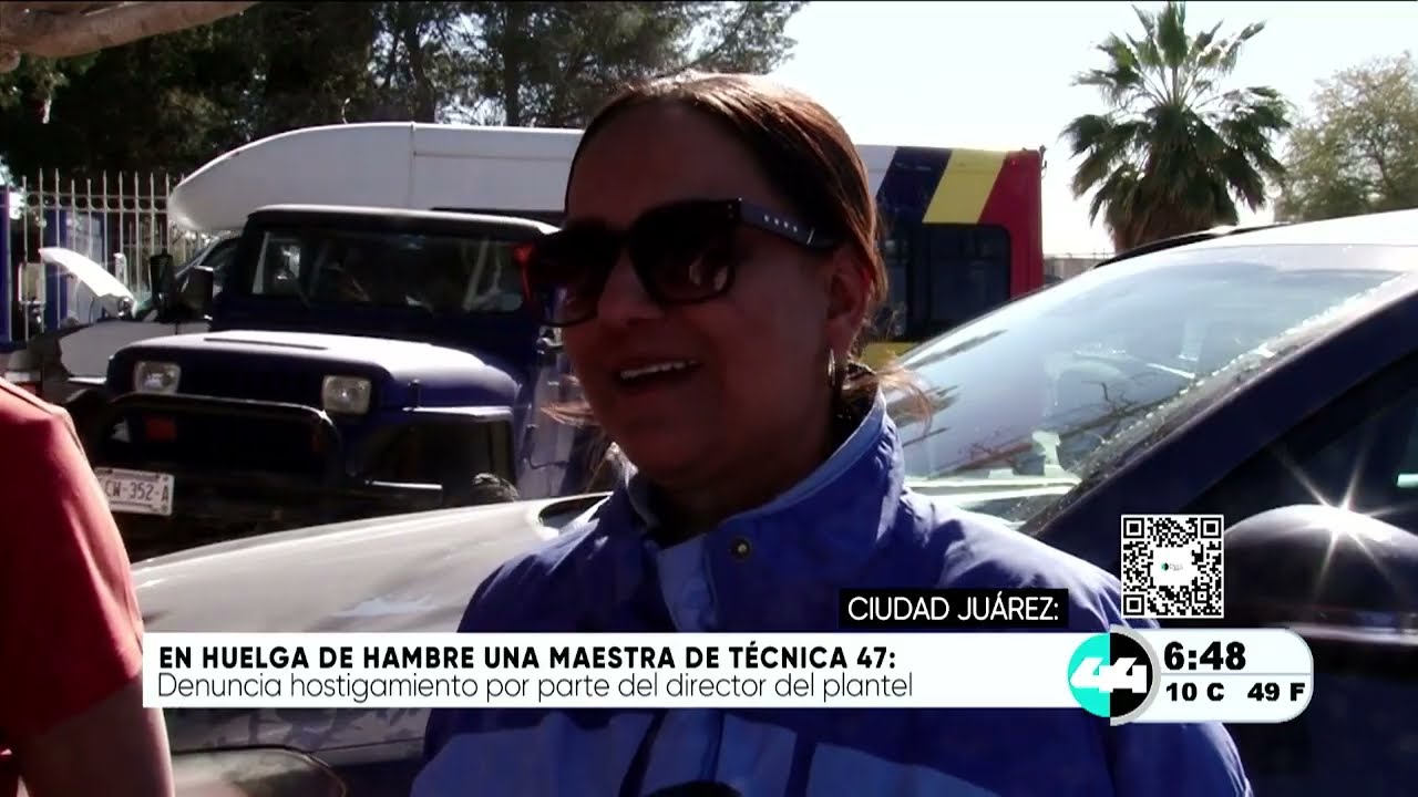 En huelga de hambre una maestra de técnica 47