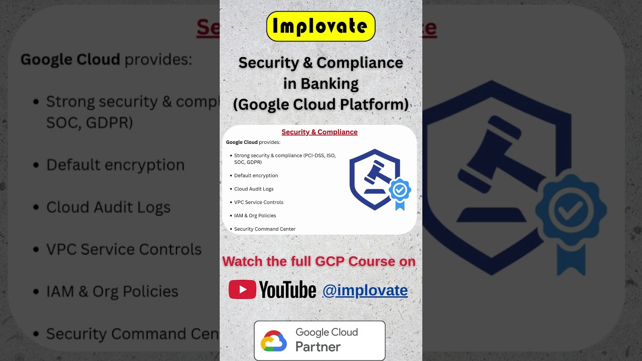 Security & Compliance in Banking 🔐 | Google Cloud | GCP 