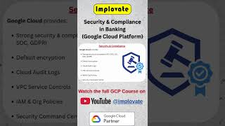 Security &amp; Compliance in Banking 🔐 | Google Cloud | GCP #implovate #gcp #googlecloud #learngcp