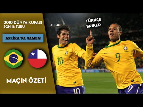 Brezilya 3-0 Şili | 2010 Dünya Kupası Son 16 - Türkçe Spiker