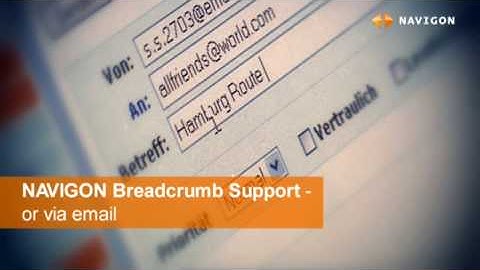 NAVIGON Pedestrian Navigation - Breadcrumb feature