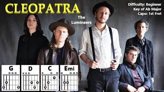 CLEOPATRA by The Lumineers (Easy Guitar & Lyric Scrolling Chord Chart Play-Along with Capo 1)