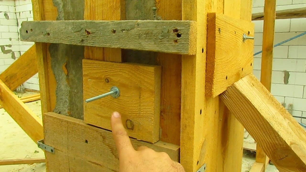 Дом с Нуля Часть 5 МОНОЛИТНЫЕ КОЛОННЫ, Монтаж ОПАЛУБКИ для колонн своими руками Как ПРАВИЛЬНО делать