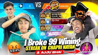 First Time Break 69 Winning Streak😱Chapri Nayan Kicked his Teammates😭!!