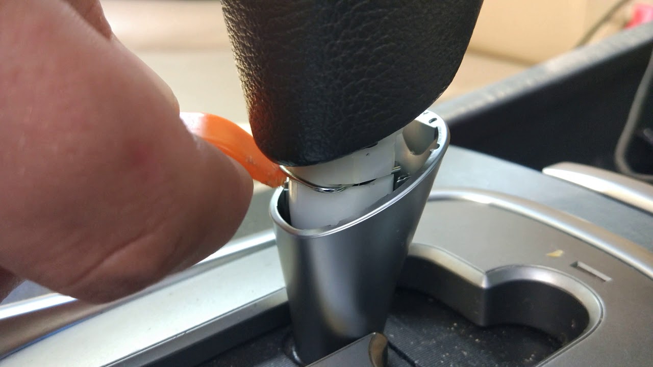 снятие ручки акпп субару трибека, subaru tribeca gearbox knob removal