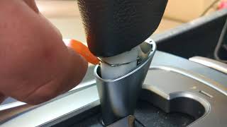 снятие ручки акпп субару трибека, subaru tribeca gearbox knob removal