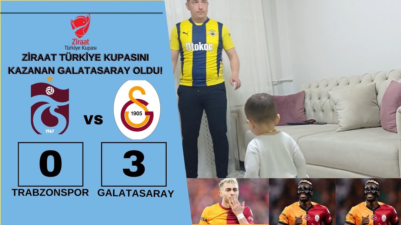 ZİRAAT TÜRKİYE KUPASI GALATASARAY'IN OLDU ! TRABZONSPOR 0 - 3 GALATASARAY MAÇINA TEPKİ !!!!  #ts #gs