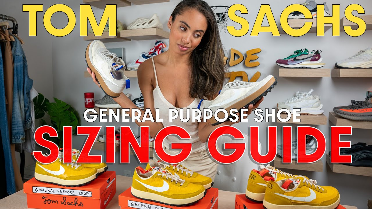The DEFINITIVE TOM SACHS x NIKE General Purpose Shoe SIZING GUIDE + Long  Term Wear Test - YouTube