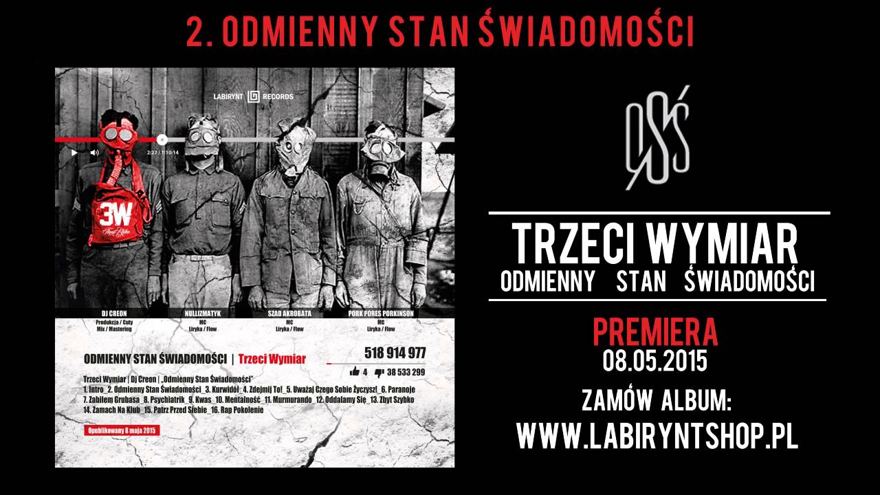 2. Trzeci Wymiar - Odmienny Stan Świadomości (prod. Dj Creon, cuty: Dj Qmak)