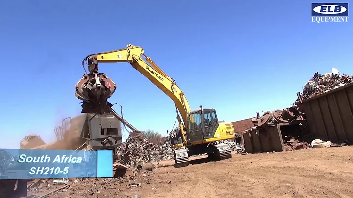 ELB Equipment & Sumitomo working on-site: The Sumitomo SH210-5 excavator