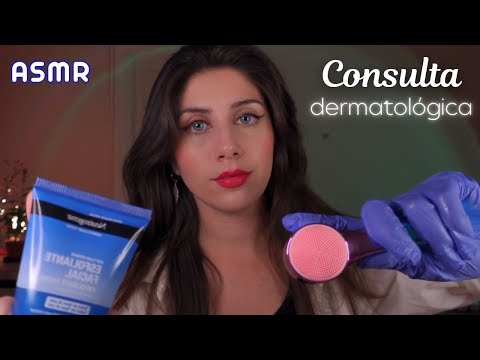 ASMR • Consulta DERMATOLÓGICA Realista Tratamiento FACIAL Roleplay