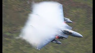 F15 Strike Eagle & F35 Lightning II Low Level Mach Loop