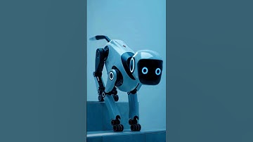 Robot dog climbs a high step, slips, and recovers in seconds