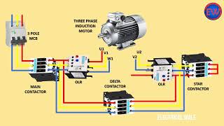 star delta starter power wiring diagrame star delta connection