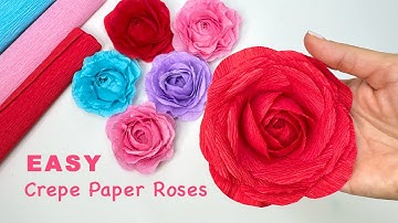 How to Make Beautiful Crepe Paper Roses — Easy DIY Flowers