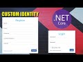 Custom identity in aspnet core mvc  login and user registration  net 8