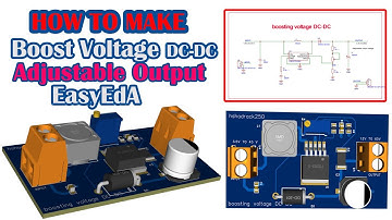 How to Make an Adjustable Boost Voltage Module in EasyEDA | Step-by-Step Tutoria l ( PCB Design)