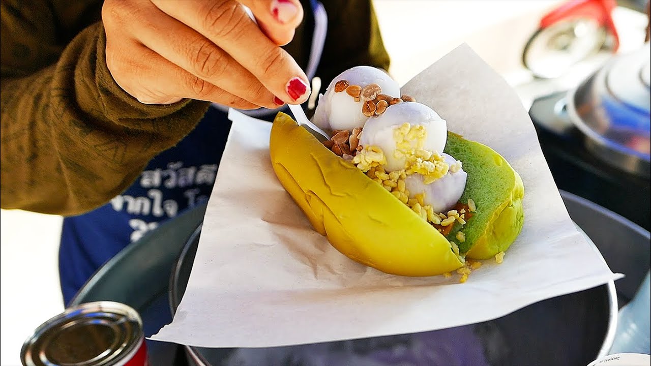 Thai Street Food - RAINBOW ICE CREAM Bangkok Phuket Dessert Thailand | Travel Thirsty