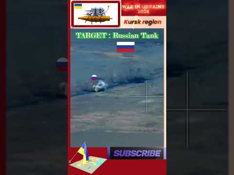 Ukrainian FPV drones strike Russian tanks in Kursk region #shorts