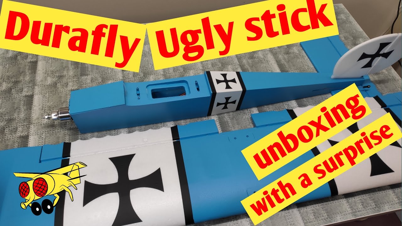 Durafly Ugly Stick V2 unboxing, setup build Hobby King Hking RC plane –  Durafly Fun Flying For The Many!