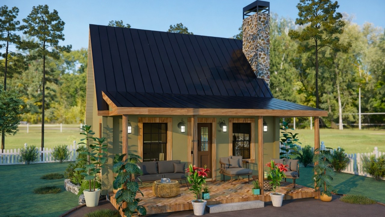 7x13 m (23x43 ft) 2-Story Cottage House Design | 3 Bedroom Modern Small Family Home Tour