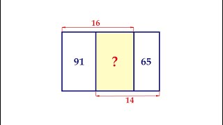 Известная японская задача по геометрии ➜ Найдите площадь прямоугольника на рисунке