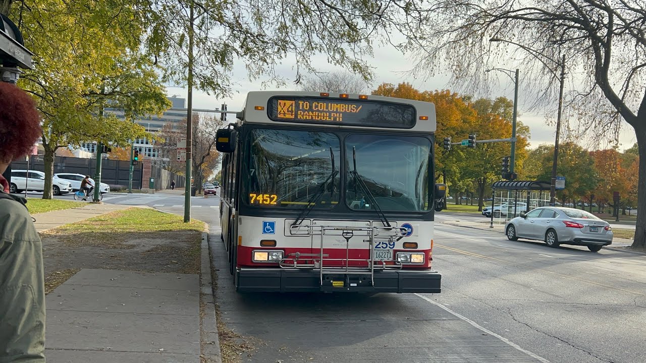 CTA Bus Ride X4 Cottage Grove Express From 55th Street To Monroe CTA New Flyer D40LF 2007 