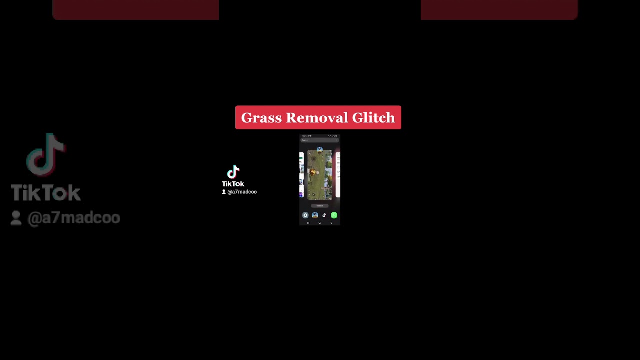 grass removal glitch in pubg mobile