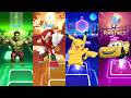 Hulk vs Sonic vs Pikachu vs Lightning McQueen 😱 Tiles Hop EDM Rush