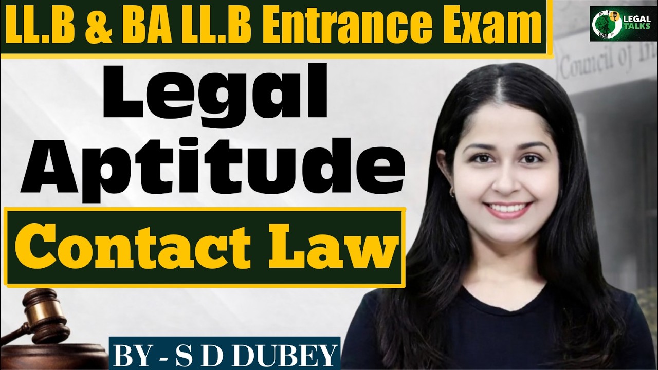 Contract Law Important MCQs for LLB & BA LLB 2026 | Legal Aptitude | 