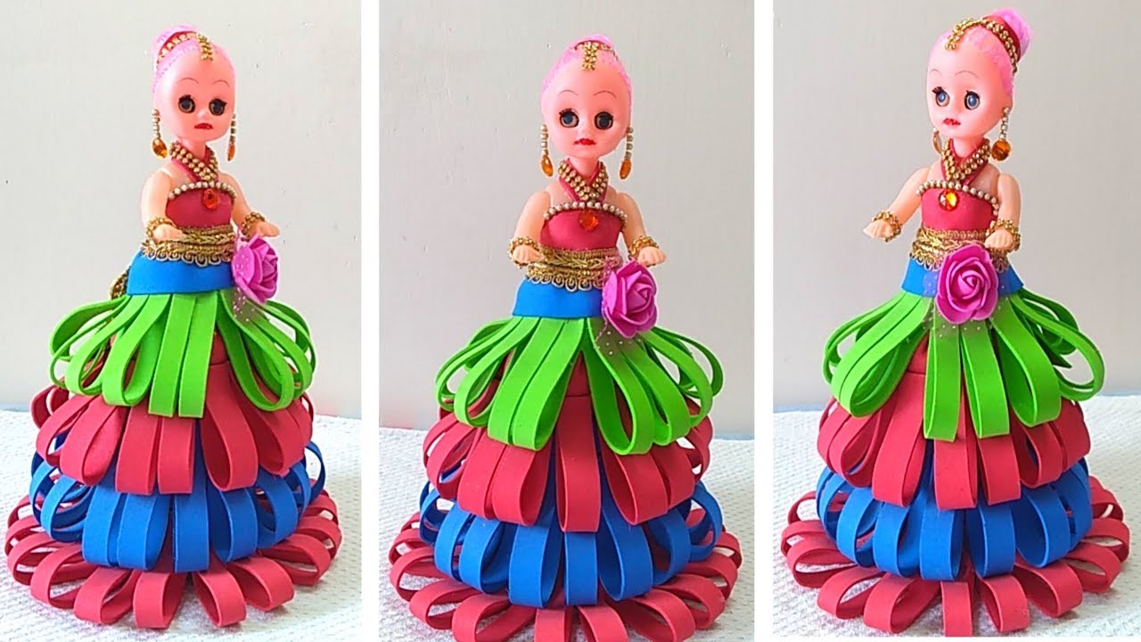 foam dress for doll