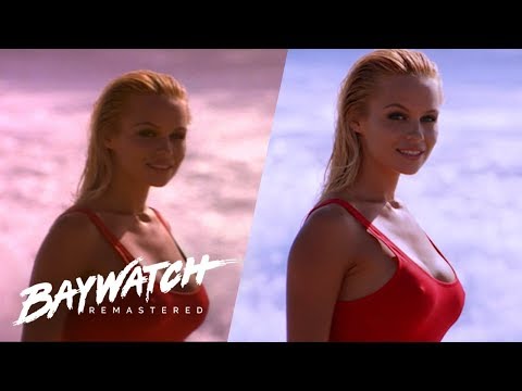 Baywatch Remastered Opening Credits SD to HD Comparison