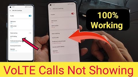 Volte calling not showing in android smartphone | how to enable volte option | realme Xiaomi