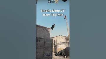 deep CT smoke from top mid on Dust 2 #csgo #csgotips #shorts
