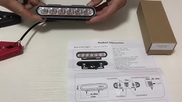 ECE R65 approved 6 LED 18W Strobe Warning Light, full amber ready to ship!