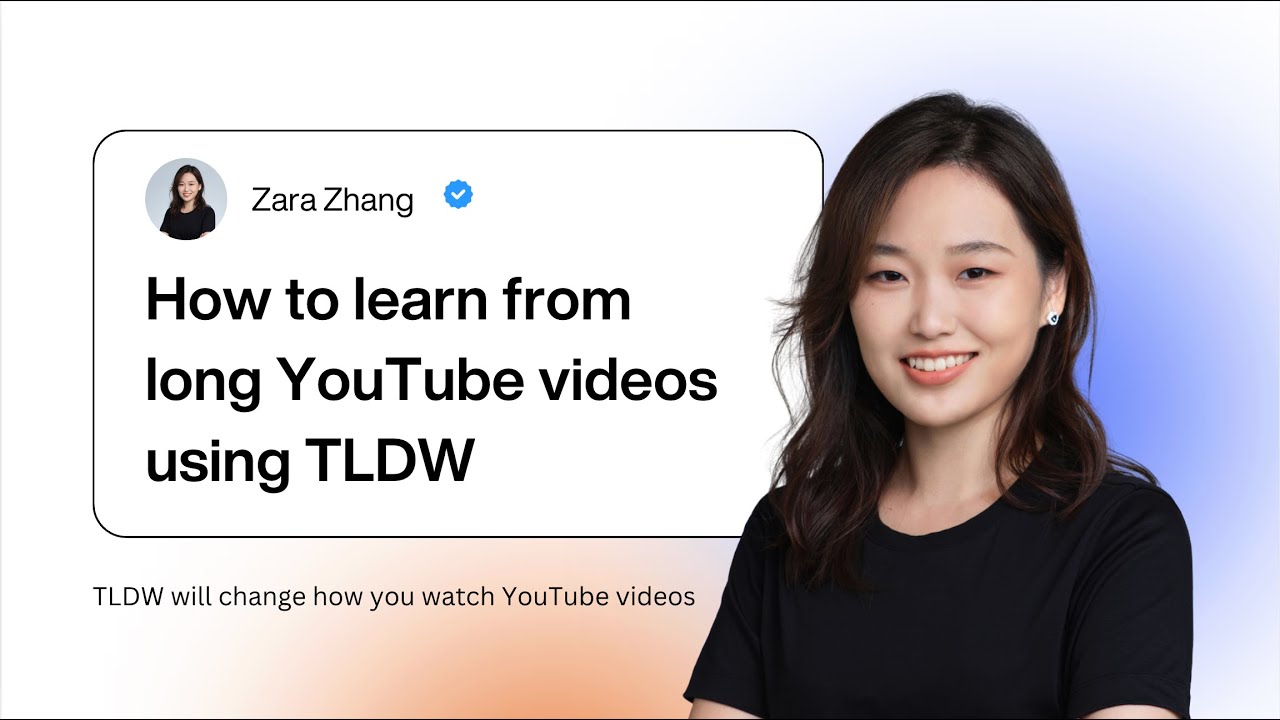 How to use TLDW to 10x your learning from long YouTube videos - YouTube
