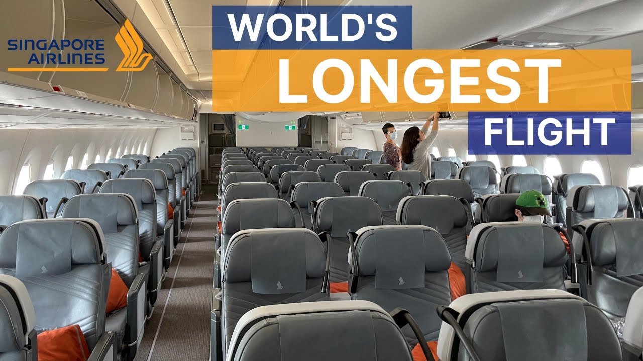 THE WORLD'S LONGEST FLIGHT on Singapore Airlines' Premium Economy Class ...