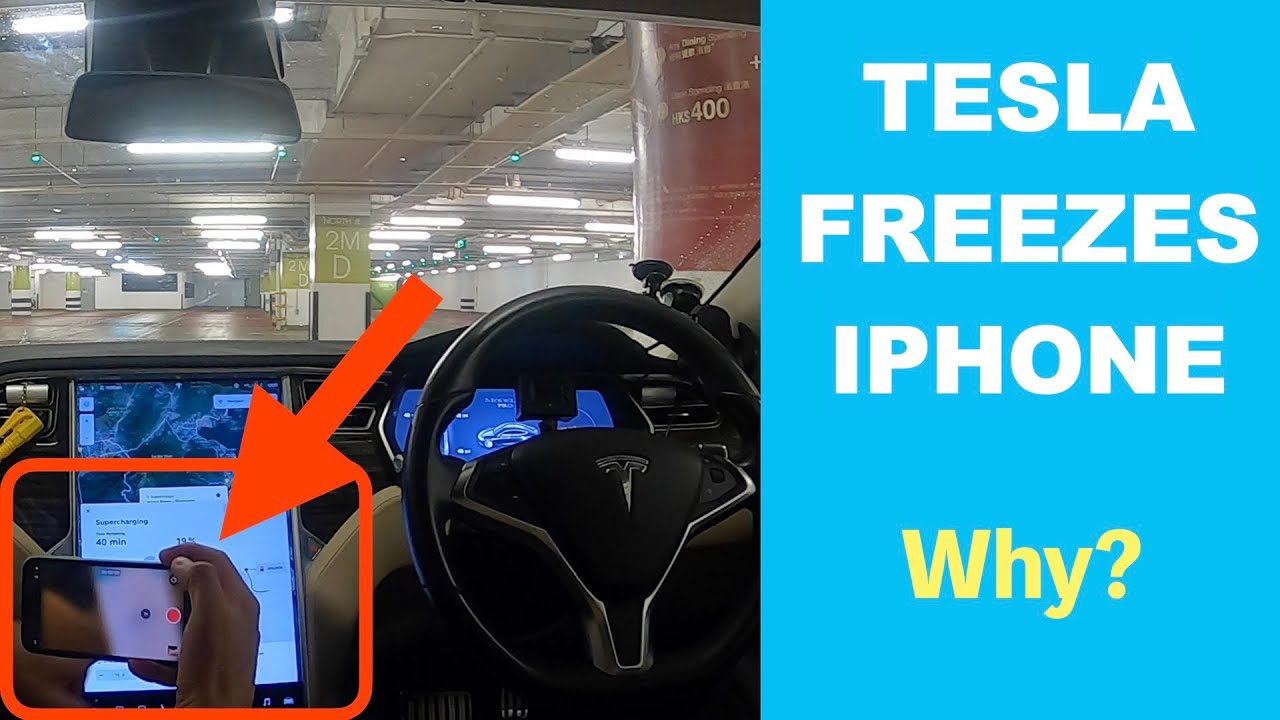 Tesla Freezes iPhone Tesla Door Jams iPhone TESLA STOPS MOBILE