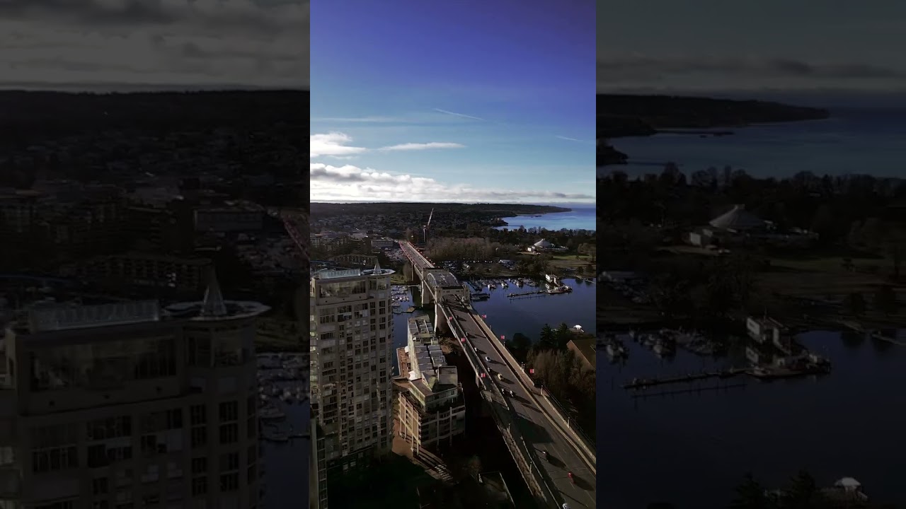 FLY OVER BURRARD STREET BRIDGE 