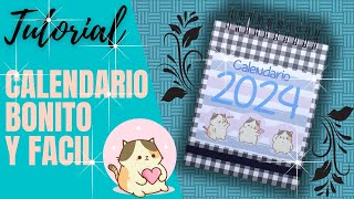 CALENDARIO BONITO Y FACIL  TUTORIAL DE SCRAPBOOK